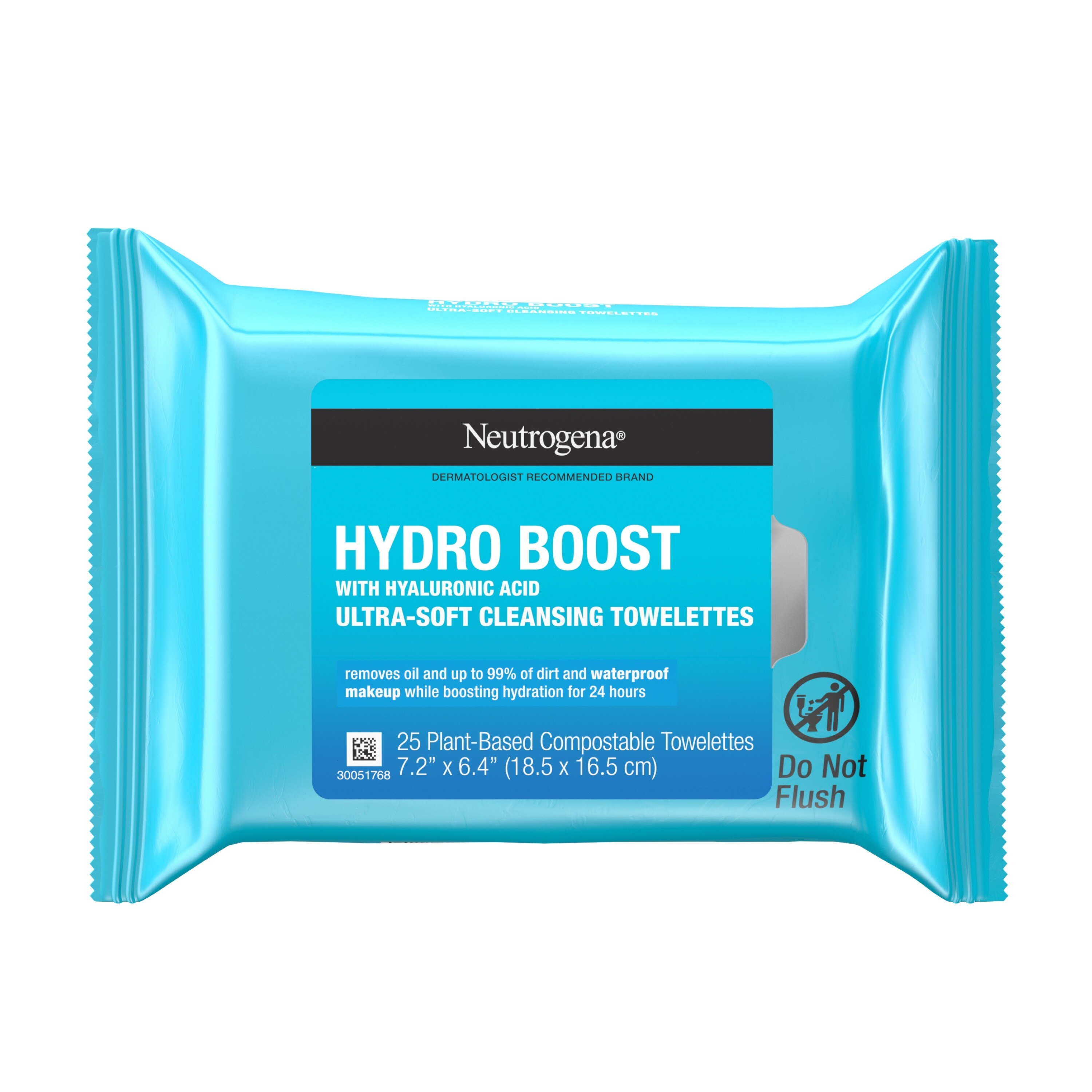 Neutrogena HydroBoost Face Cleansing & Makeup Remover Wipes, 25CT