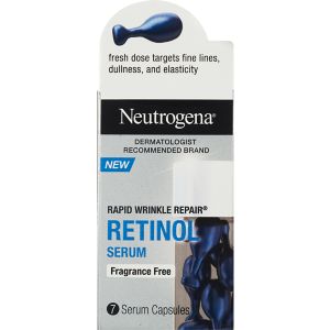 Neutrogena Rapid Wrinkle Repair Retinol Face Serum Capsules, Fragrance Free, 7 CT