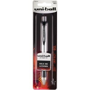 uni-ball Ultra Smooth Gel Impact Ball Point Pen, Black