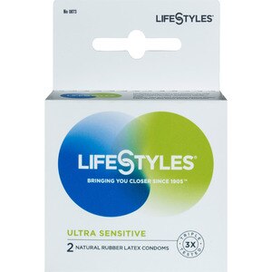 LifeStyles Ultra Sensitive Natural Rubber Latex Condoms