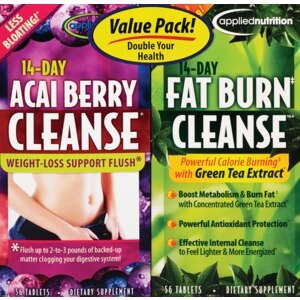 Applied Nutrition 14-Day Acai Berry Cleanse & 14-Day Fat Burn Cleanse