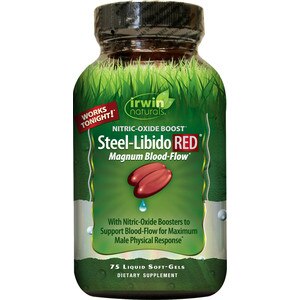 Irwin Naturals Steel-Libido Red plus BioPerine Softgels, 75 CT