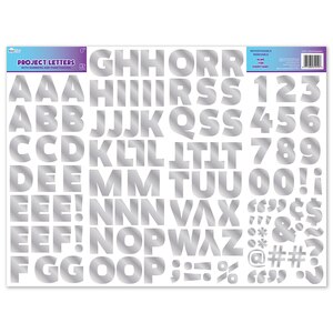 Royal Brites Holographic Foil Project Letters & Numbers Stickers, 2 in, 115 CT