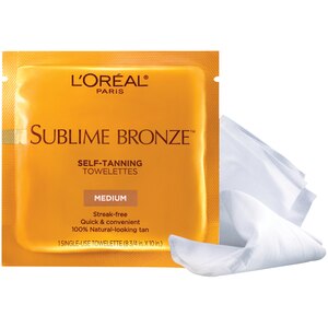 L'Oreal Paris Sublime Bronze Self Tanning Towelettes, Medium Natural Tan