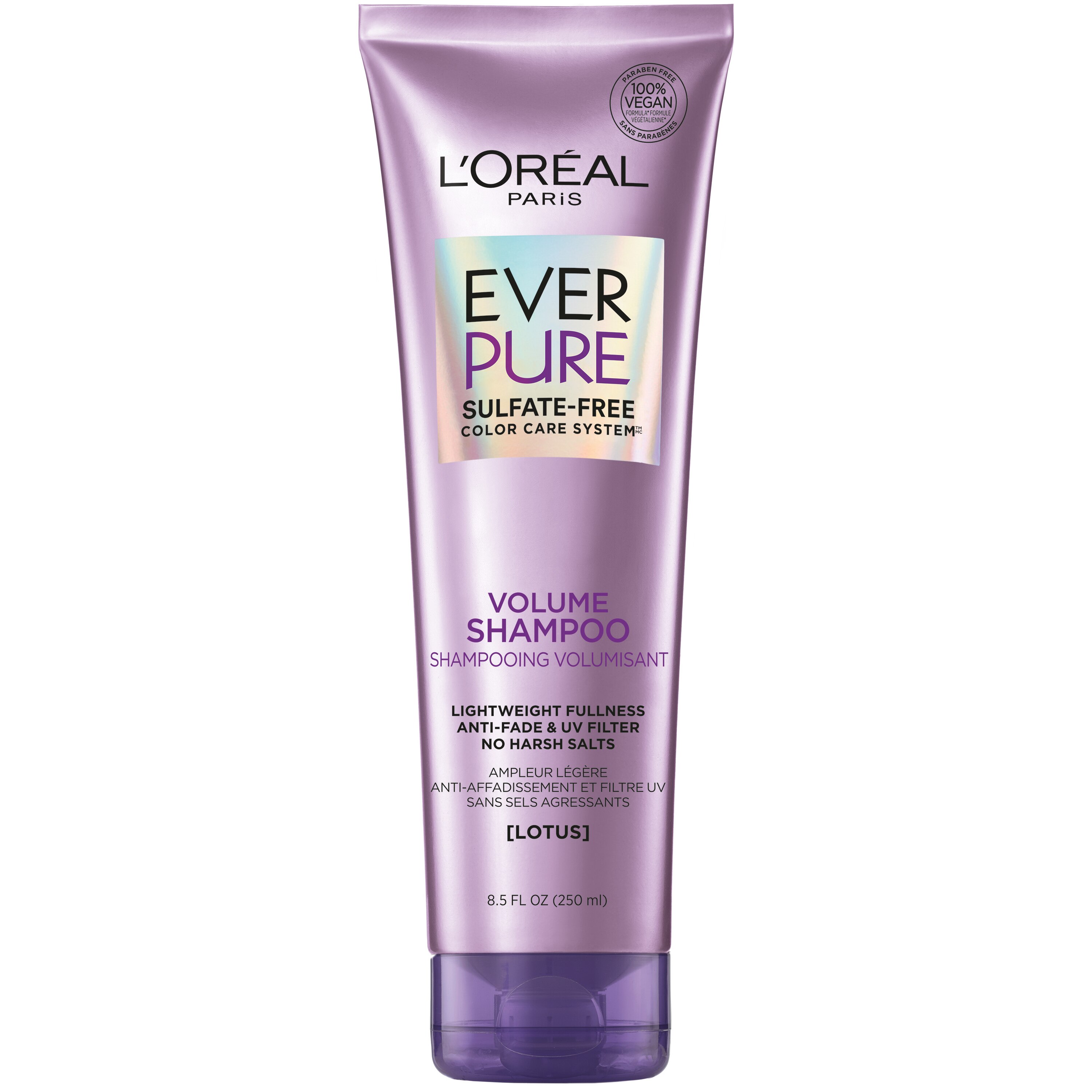L'Oreal Paris EverPure Sulfate Free Volume Shampoo with Lightweight Fullness & Natural Botanicals, 8.5 OZ