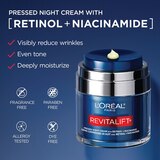 L'Oreal Paris Revitalift Hydrating Pressed Night Moisturizer with Retinol, 1.7 OZ, thumbnail image 4 of 9