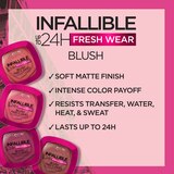 L'Oreal Paris Infallible Up to 24H Fresh Wear Soft Matte Blush, thumbnail image 4 of 6