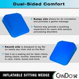 CanDo Inflatable Sitting Wedge, Adult Size, 15"x15", thumbnail image 4 of 4