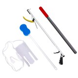 FabLife Hip Kit 3 with 26"" Reacher, Contoured Sponge, Formed Sock Aid, 24"" Plastic Shoehorn, thumbnail image 1 of 3