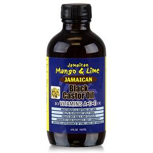 Jamaican Mango & Lime Vitamin A, D & E Black Castor Oil, 4 OZ
