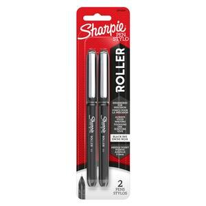 Sharpie Roller Pens, Needle Point Tip (0.5mm), Black