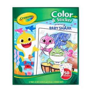 Crayola Baby Shark Coloring Pages and Stickers