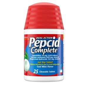 Pepcid Complete Acid Reducer and Antacid Chewable Tablets, Cool Mint