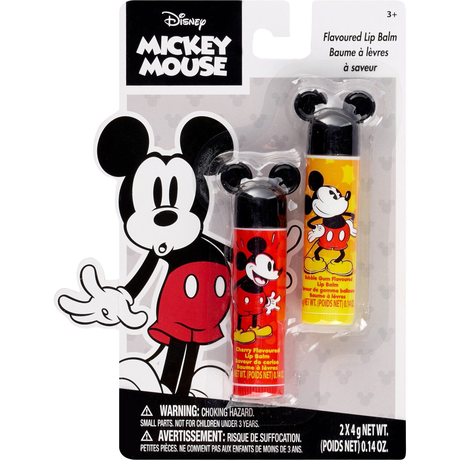 Disney Mickey Mouse Flavored Lip Balm Set, 2 CT, 1 PK