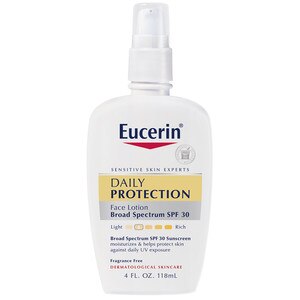 Eucerin Daily Protection Moisturizing Sunscreen Face Lotion SPF 30, 4 OZ