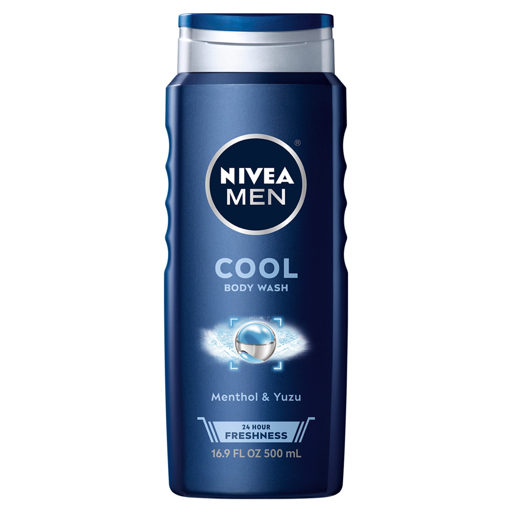 NIVEA Men Cool Body Wash, Menthol & Yuzu, 16.9 oz