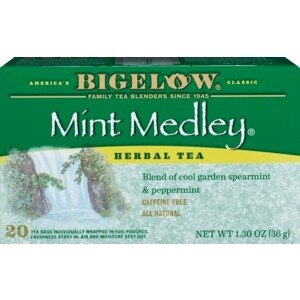Bigelow Mint Medley, Caffeine Free Herbal Tea Bags, 20 ct