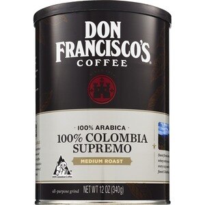 Don Francisco's Gourmet Coffee, 100% Colombia Supremo Medium, 12 oz