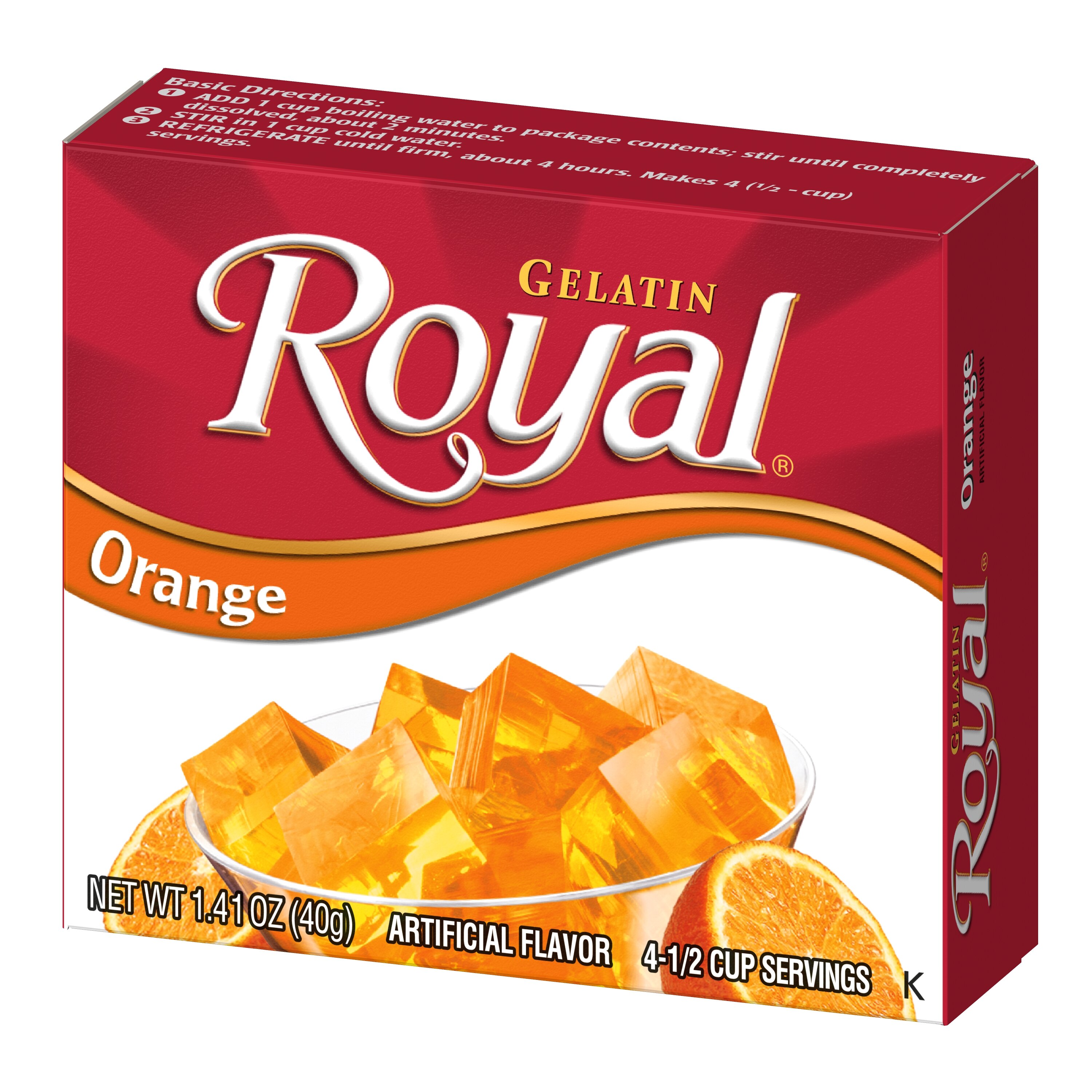 Royal Gelatin, Orange, 4 oz