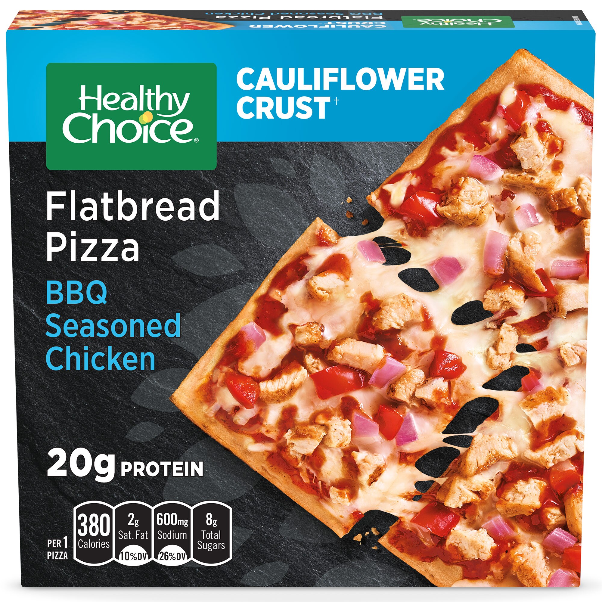 Healthy Choice BBQ Chicken Cauliflower Crust Flatbread Pizza, 6.85 oz