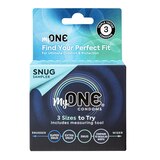 MyONE Custom Fit, Snug Condom Sampler, 3 CT, thumbnail image 1 of 3