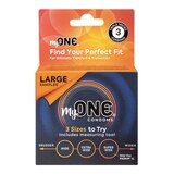 MyONE Custom Fit, Large Condom Sampler, 3 CT, thumbnail image 1 of 3