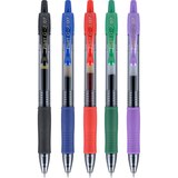 Pilot G2 Premium Refillable & Retractable Gel Pens, Fine Point, Assorted Color Inks, 5 Pack, thumbnail image 2 of 7