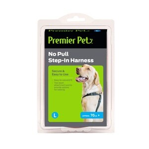 Premier Pet No Pull Step-In Harness, Black, Large