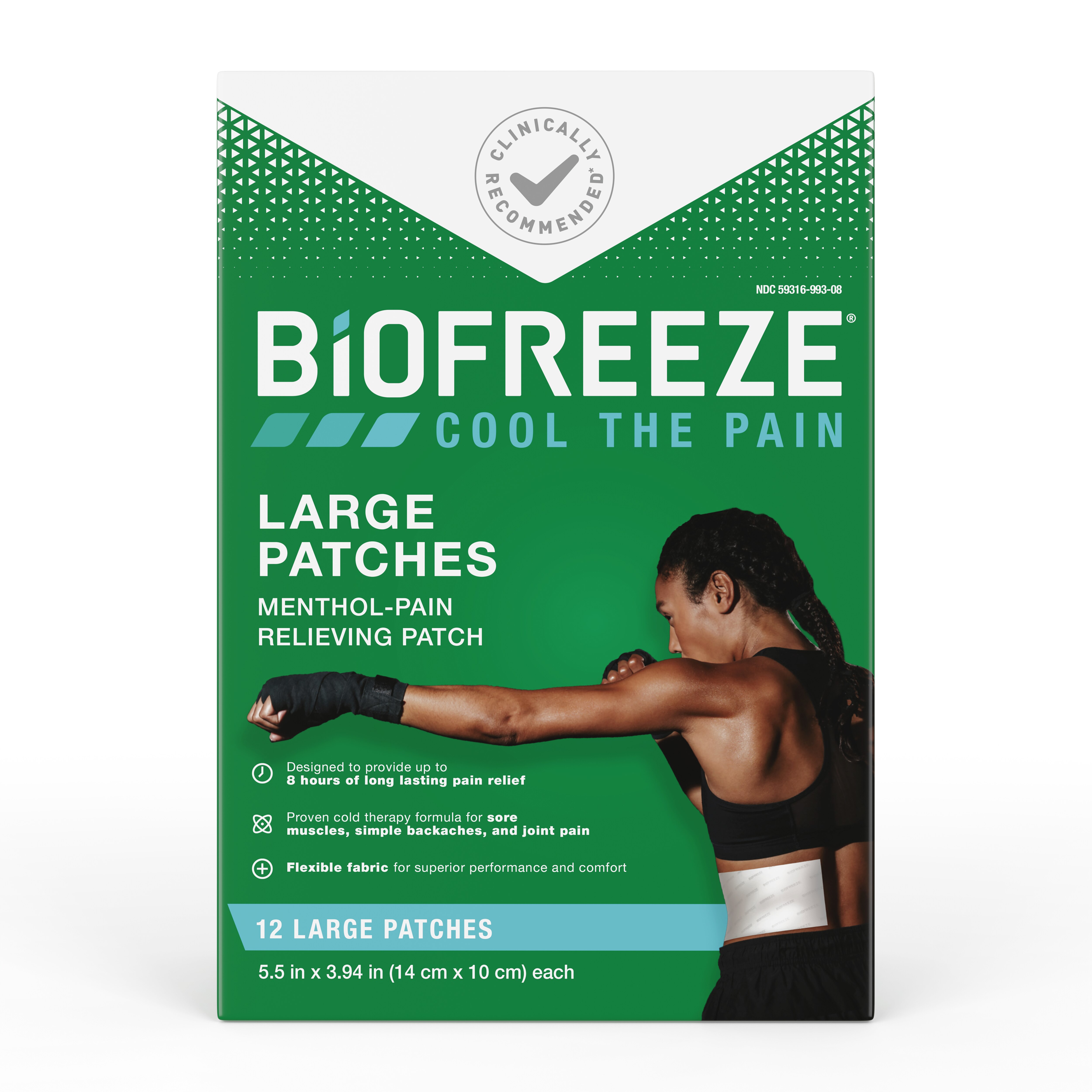 Biofreeze Large Pain Relieving Patch, 12 CT