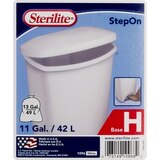 Sterilite StepOn Garbage Can, 11 Gallons, thumbnail image 2 of 3