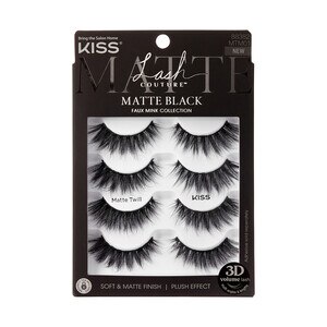 KISS Lash Couture Matte Black Faux Mink Eyelashes Multipack
