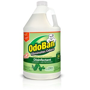 OdoBan Disinfectant Laundry & Air Freshener Concentrate, Original Eucalyptus, 1 Gallon