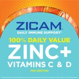 Zicam Daily Immune Support Gummies, Zinc + Vitamins C & D, Citrus Strawberry Flavor, 70 CT, thumbnail image 5 of 5