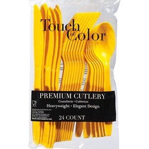 Touch of Color Premium Cutlery, Yellow