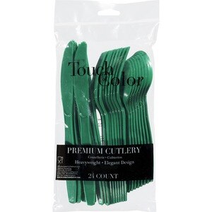 Touch of Color Premium Cutlery, Green