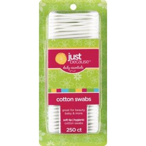 Just Because Daily Essentials Cotton Swabs, 250CT