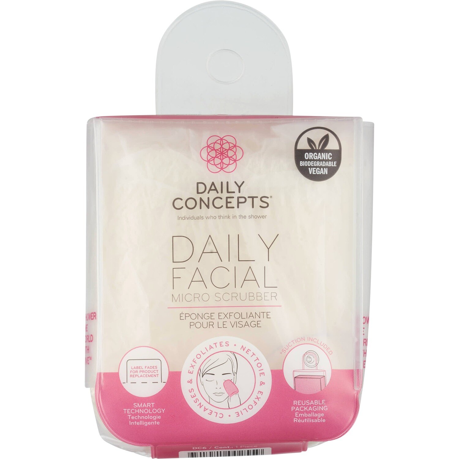 Daily Concepts Daily Facial Micro Scrubber, White