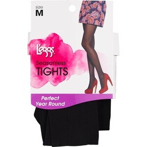 L'eggs Seasonless Tights Control Top, Lightweight Opaque, Size B