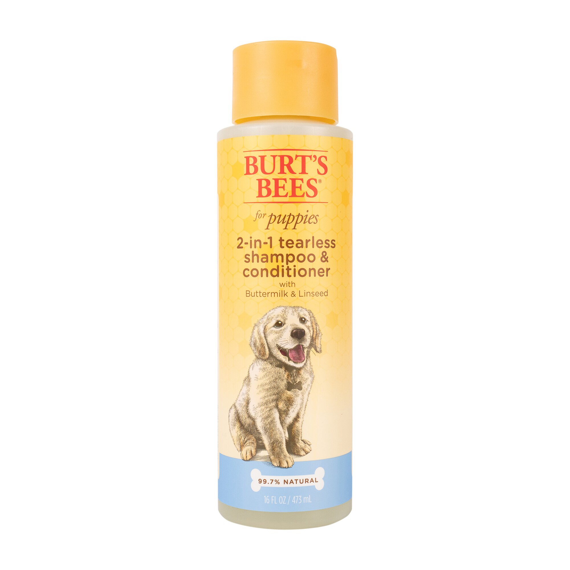 Burt's Bees for Puppies Natural Tearless 2 in 1 Shampoo and Conditioner, Made in USA, 16oz