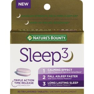 Nature's Bounty Sleep3 Tri-Layer Capsules, 30 CT