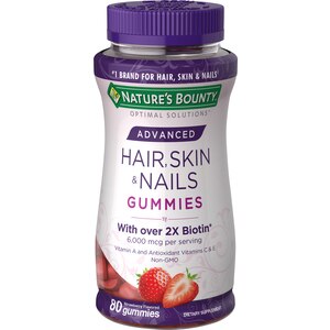 Nature's Bounty Advanced Hair, Skin and Nails Non-GMO Gummies with Biotin