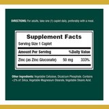 Nature's Bounty Zinc 50mg Immune Health Caplets, thumbnail image 3 of 6