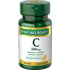 Nature's Bounty Pure Vitamin C Tablets 500mg, 100CT