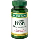 Nature's Bounty Gentle Iron Capsules, 28 Mg, 90 CT, thumbnail image 1 of 2