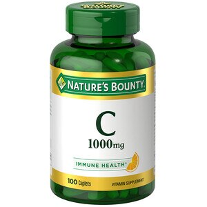Nature's Bounty Pure Vitamin C Caplets 1000mg, 100CT