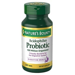 Nature's Bounty Acidophilus Probiotic Digestive Health Tablets, 120 CT