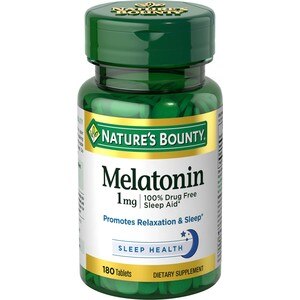Nature's Bounty Melatonin Tablets 1mg, 180CT