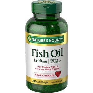 Nature's Bounty Odorless Fish Oil Softgels 1200mg