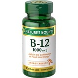 Nature's Bounty Vitamin B-12 Coated Tablets, 1000 mcg, 200 CT, thumbnail image 1 of 5