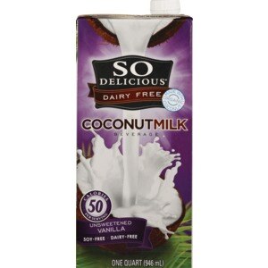 So Delicious Dairy Free Coconutmilk Beverage, Unsweetened Vanilla, 32 oz